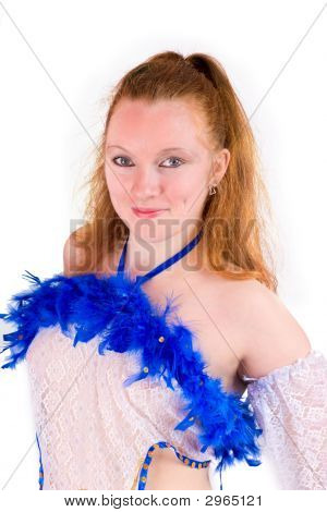 Cheerful Redhead Woman