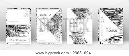 Cover Page Design Template. Stylish Brochure Layout. Charming Trendy Abstract Cover Page. Soap Inver