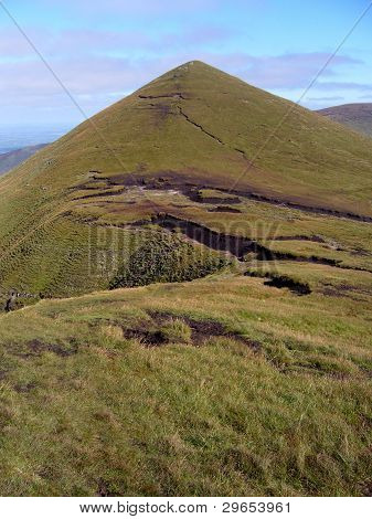 Näkymä Galtee Beag, Galtee vuoret, Irlanti