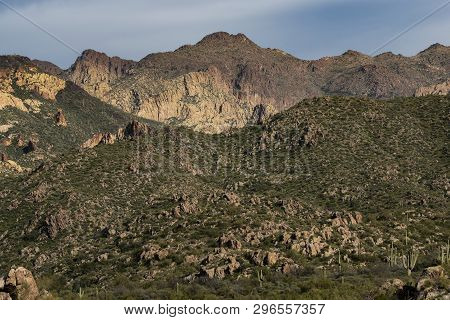 Peaks Along The Dutchman Trail, Superstition Mountains, Tonto National Forest, Arizona
