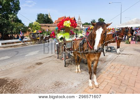 Lampang Thailand - April 12, 2016 :  Landau Lampang Lampang Is The Only Province In Thailand With Wa
