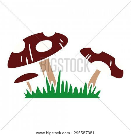 hand drawn cartoon doodle of a toad stool
