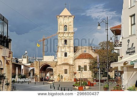 Larnaca, Cyprus - March 03, 2019. The Church Of Saint Lazarus, A Late-9th Century Churchs. It Belong