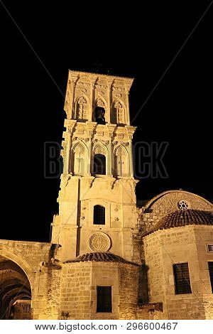 The Church Of Saint Lazarus, A Late-9th Century Church In Larnaca At Night, Cyprus. It Belongs To Th
