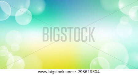 Colorful Vector Illustration With Soft Bokeh Effect, Abstract Background