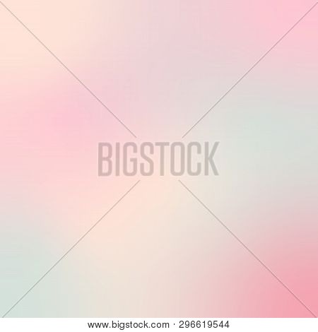 Colorful Vector Illustration With Soft Bokeh Effect, Abstract Background