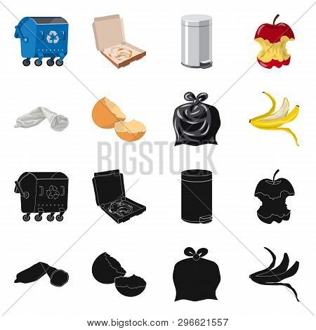 Vector Design Of Dump  And Sort Icon. Set Of Dump  And Junk Vector Icon For Stock.