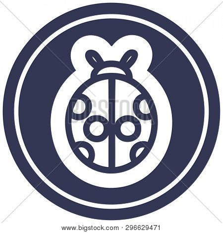 cute ladybug icon symbol