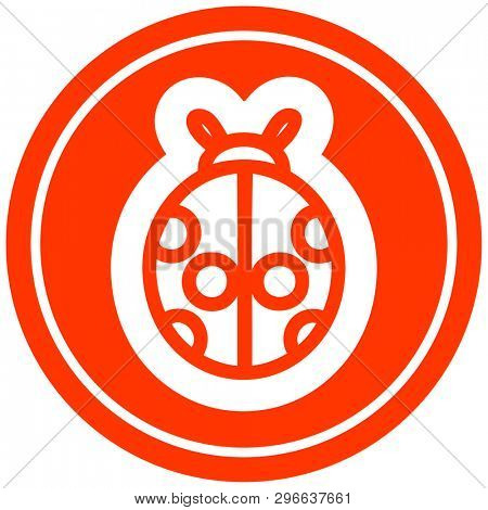 cute ladybug icon symbol