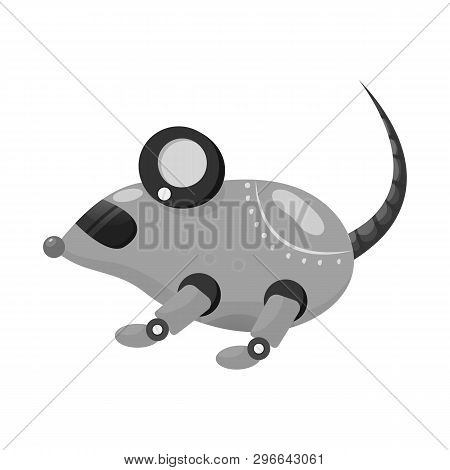 Vector Illustration Of Mouse And Game Icon. Set Of Mouse And Electronics Vector Icon For Stock.