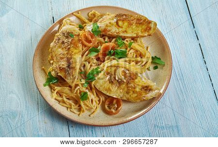 Spicy Chicken Lazone Pasta