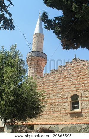 Limassol, Cyprus, April 12th, 2019: Kebir Mosque (the Great Mosque) in The Turkish Quarter Of The Ol