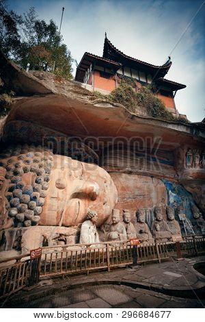 Dazu Rock Carvings as the World Heritage Site located in suburb Chongqing, China