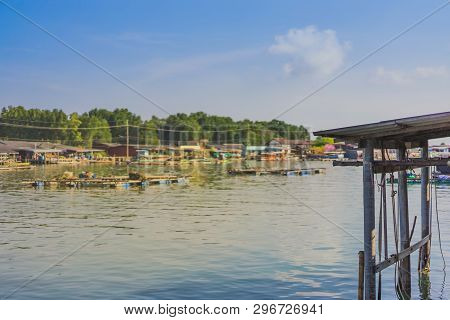 Unseen In Thailand. Scenery Of Fishing Village (the No-land Village) At Bang Chan, Khlung, Chanthabu