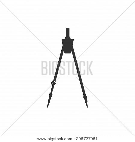 Drawing Compass Icon Isolated. Compasses Sign. Drawing And Educational Tools. Geometric Instrument. 