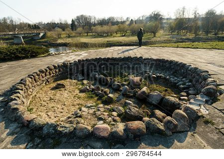 Canal With Spring Water In City Sabile In Latvia