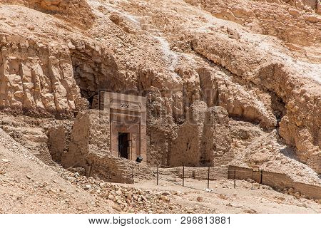 The Antique Temple Of Female Pharao Hatchepsut Near Luxor In Egypt