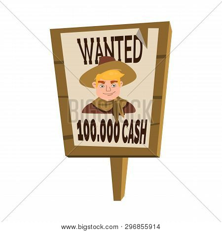 Vector Illustration Of Poster And Searched Symbol. Set Of Poster And Criminal Stock Vector Illustrat
