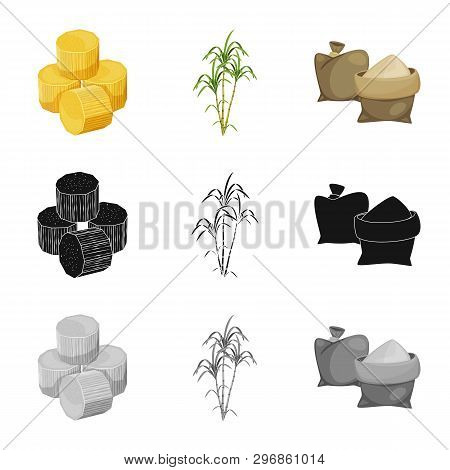 Isolated Object Of Farm And Agriculture  Icon. Set Of Farm And Technology Stock Symbol For Web.