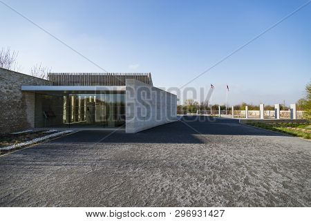 Utah Beach, France - April 6, 2015: Museum At Utah Beach. It Was The Code Name For One Of The Five S