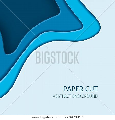 Paper Cut Vector Abstract Background
