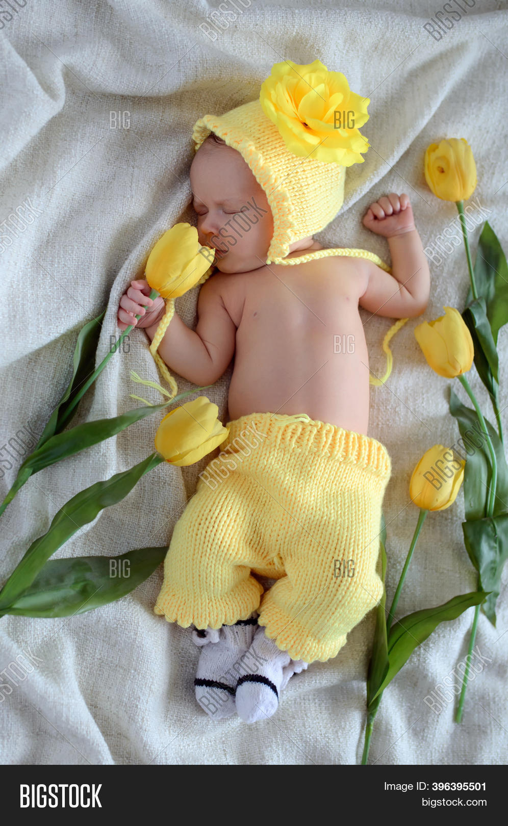 Newborn Baby Yellow Image & Photo (Free Trial) Bigstock