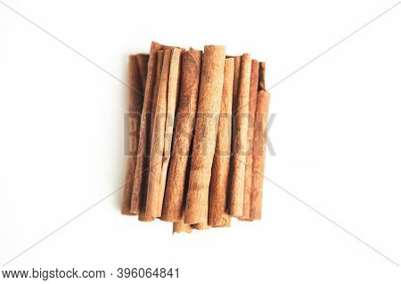 Cinnamon Sticks On The White Background, Isolated