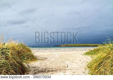Narin Strand Is A Beautiful Large Blue Flag Beach In Portnoo, County Donegal - Ireland