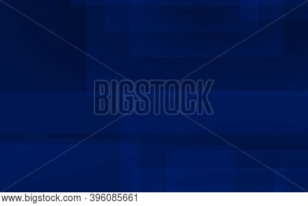 Dark Blue Background. Blue Backdrop With Transparent Suares. 3d Illustration