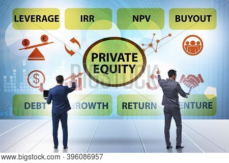 Businessman in private equity concept