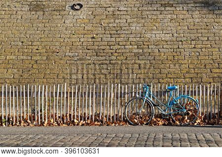 Lyon, France, November 22, 2020 : Empty Quays Of The Rhone River During Lockdown. Berges Du Rhone Ar