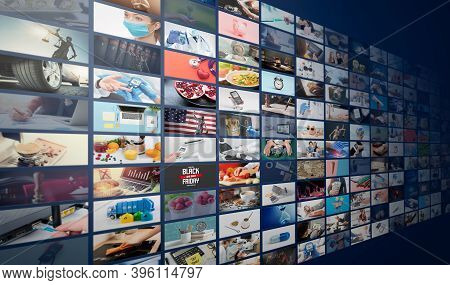 Television Streaming, Multimedia Wall Concept