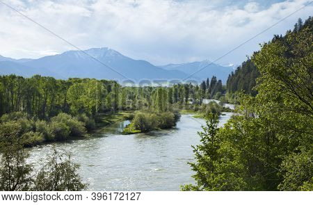 View Of The Snake River South Fork In The Swan Valley Of Idaho