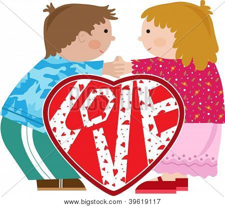 Valentine děti