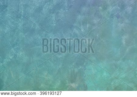 Abstract Colorful Background For The Holiday. Wall Background With Turquoise Paint Strokes. The Text
