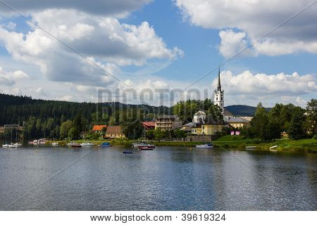  Frymburk - piccola città vicino al lago di Lipno nella Repubblica Ceca.