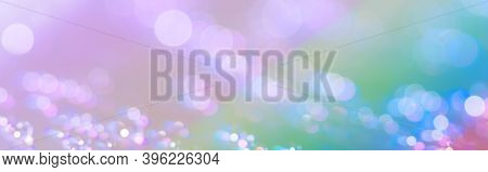 Abstract Water Drop Bokeh On Platter Colorful Fresh Beautiful Use As Celebration Festival Concept Ba