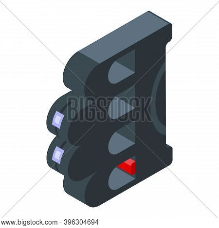Taser Fist Icon. Isometric Of Taser Fist Vector Icon For Web Design Isolated On White Background