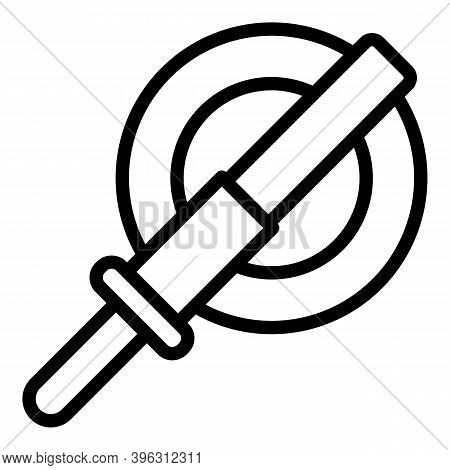 Construct Grinding Machine Icon. Outline Construct Grinding Machine Vector Icon For Web Design Isola