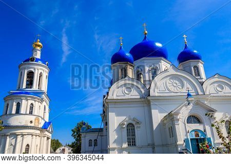 Bell Tower And Cathedral Of The Bogolyubovo Icon Of Our Lady In Bogolyubovo Convent In Vladimir Obla