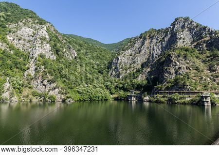 Summer Ladscape Of Krichim Reservoir At Rhodopes Mountain, Plovdiv Region, Bulgaria