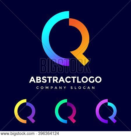 Creative And Unique Letters Cr, Rc Professional Logo Icon Template.