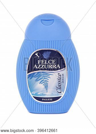 Bucharest, Romania - October 7, 2016. Felce Azzurra Classico Shower Gel Made By Paglieri