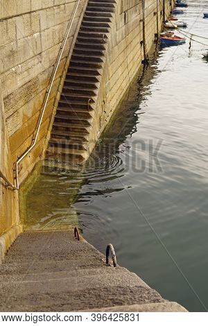 Stairs In The Harbor Of Donaghadee Northern Ireland
