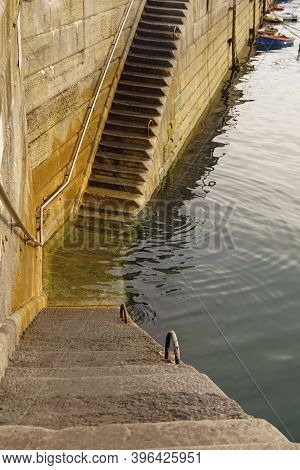 Stairs In The Harbor Of Donaghadee Northern Ireland