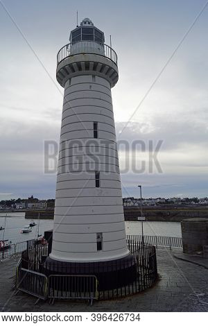 The Lighthouse At The Entrance To The Port Of Donaghadee Was The First Irish Lighthouse To Be Conver