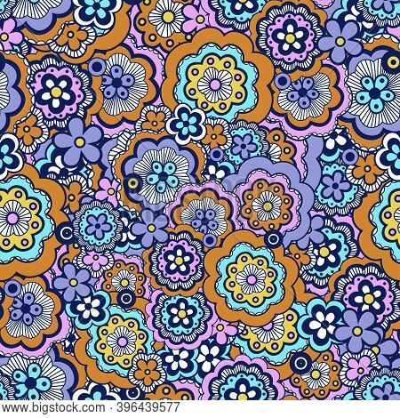 Cute Pattern In Small Flower. Small Colorful Flowers. Ditsy Floral Background. The Elegant The Templ