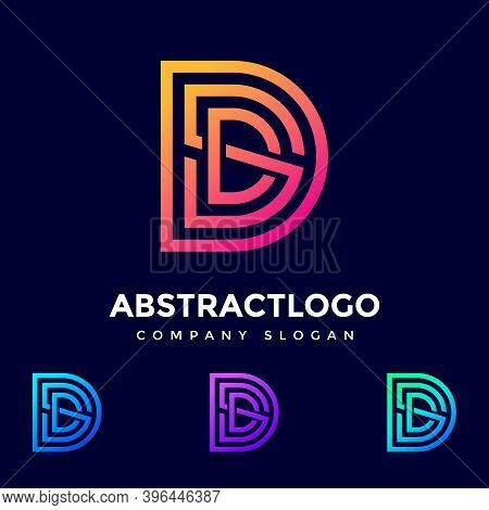 Letter Dsd Logo Design Simple Shape Element Template