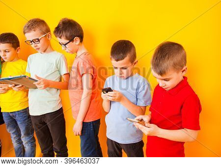 Boys Choose Their Gadgets Instead Communication With Each Other