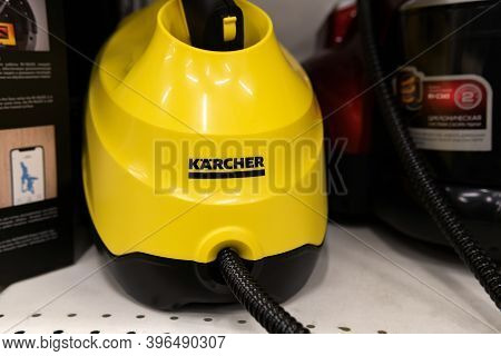 Tyumen, Russia-november 22, 2020: Electric Car Wash By Karcher. World Manufacturer Of Equipment For 